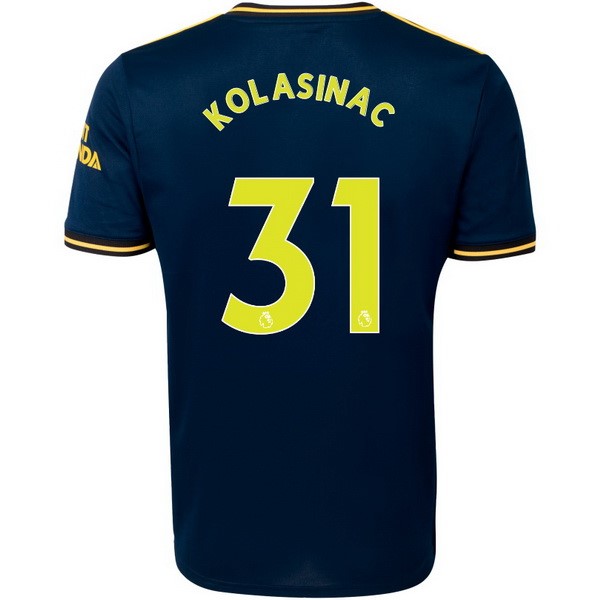 Camiseta Arsenal NO.31 Kolasinac Tercera equipación 2019-2020 Azul